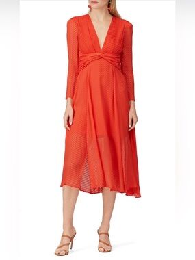 Thurley Coral Eden Serpent Dress
